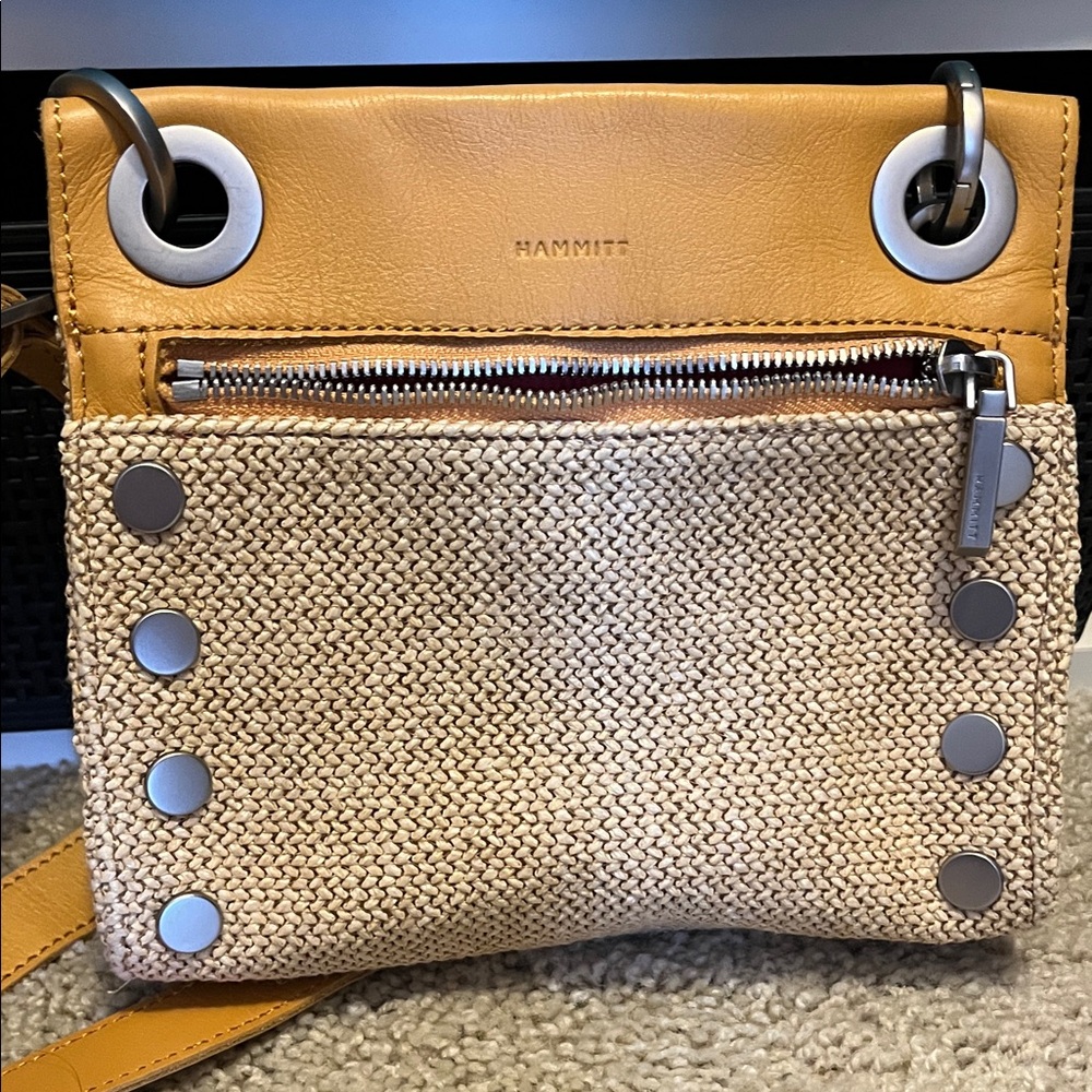 Hammitt Mustard and Beige Crossbody Bag